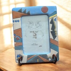 Aztec clay picture frame